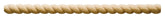 Waddell 8298 Rope Twist Moulding, 96 in L, 3/4 in W, Hardwood